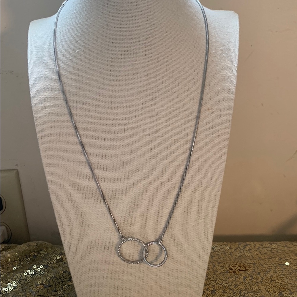 Loft Silver Interlocking Necklace - image 1